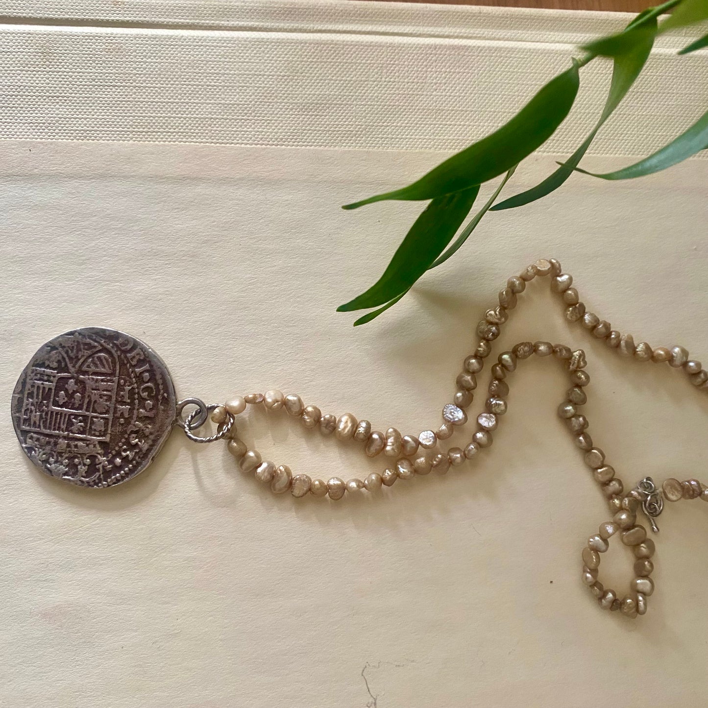 Large Silver Coin Necklace