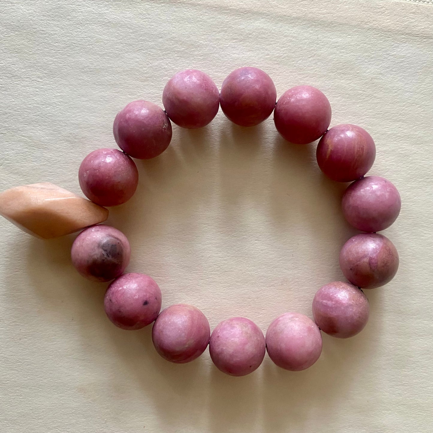 Pink stone bracelet