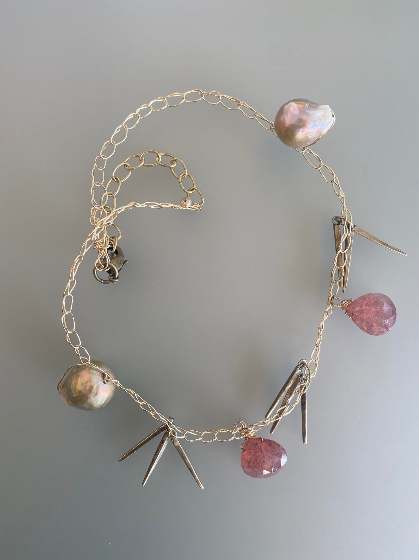 Crystal and Pearl Necklace